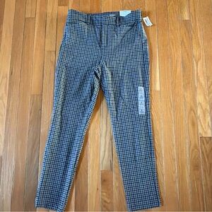 New NWT Old Navy Pixie Skinny Pants Black & Gray Herringbone Sz 8 Inseam 26”